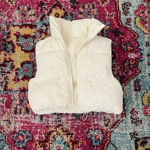 Cream Puffer Vest